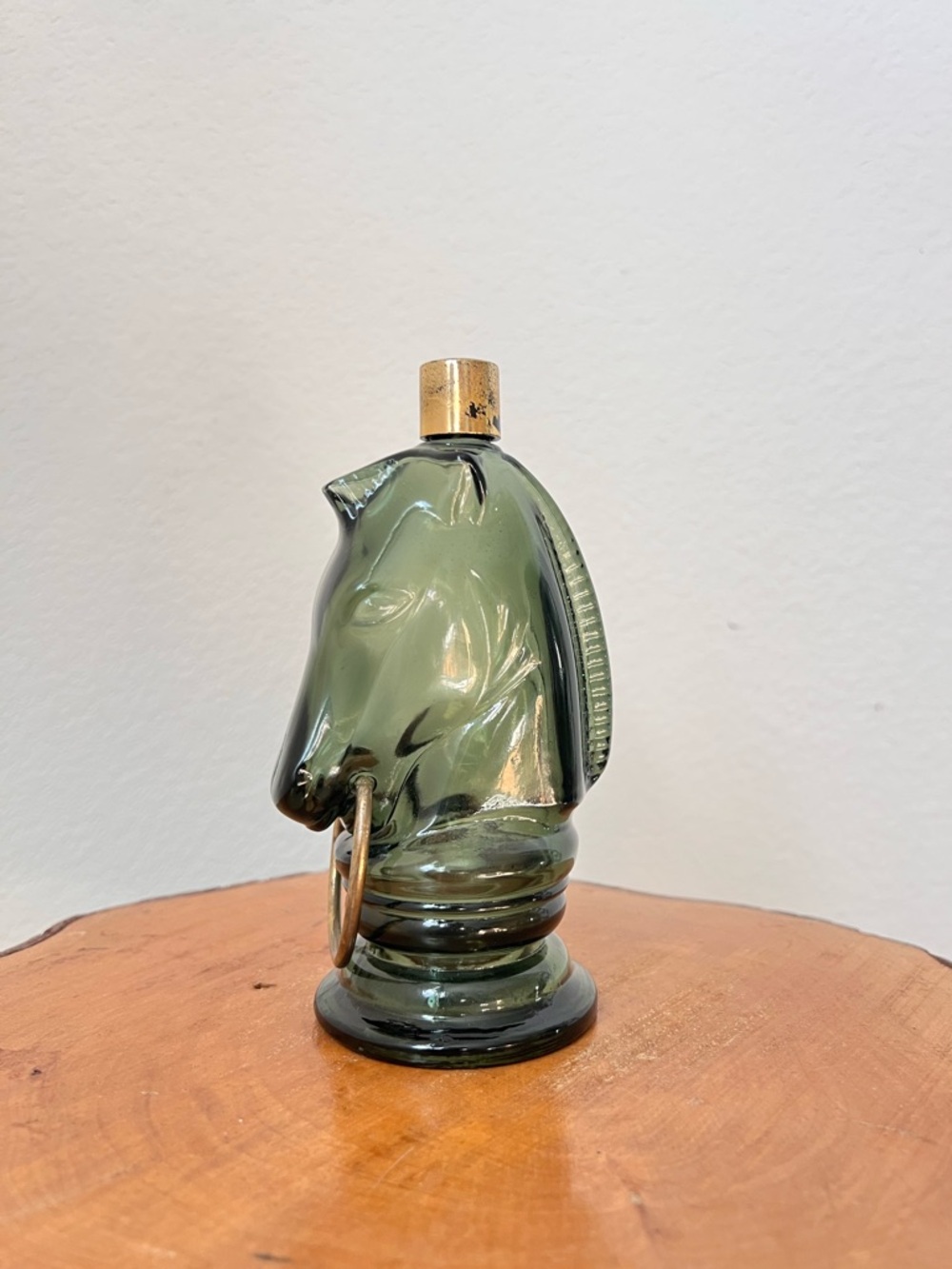 Vintage Avon Wild Country Green Pony Horse Decanter Glass Bottle Collectible‎